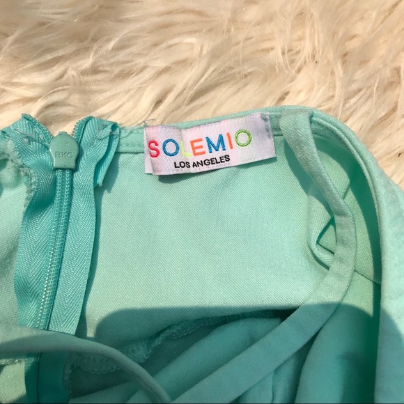 AQUA LOW CUT ZIP BACK ROMPER SIZE MEDIUM - Picture 5 of 8